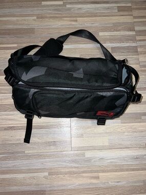 Black Camo Camera Sling Bag
